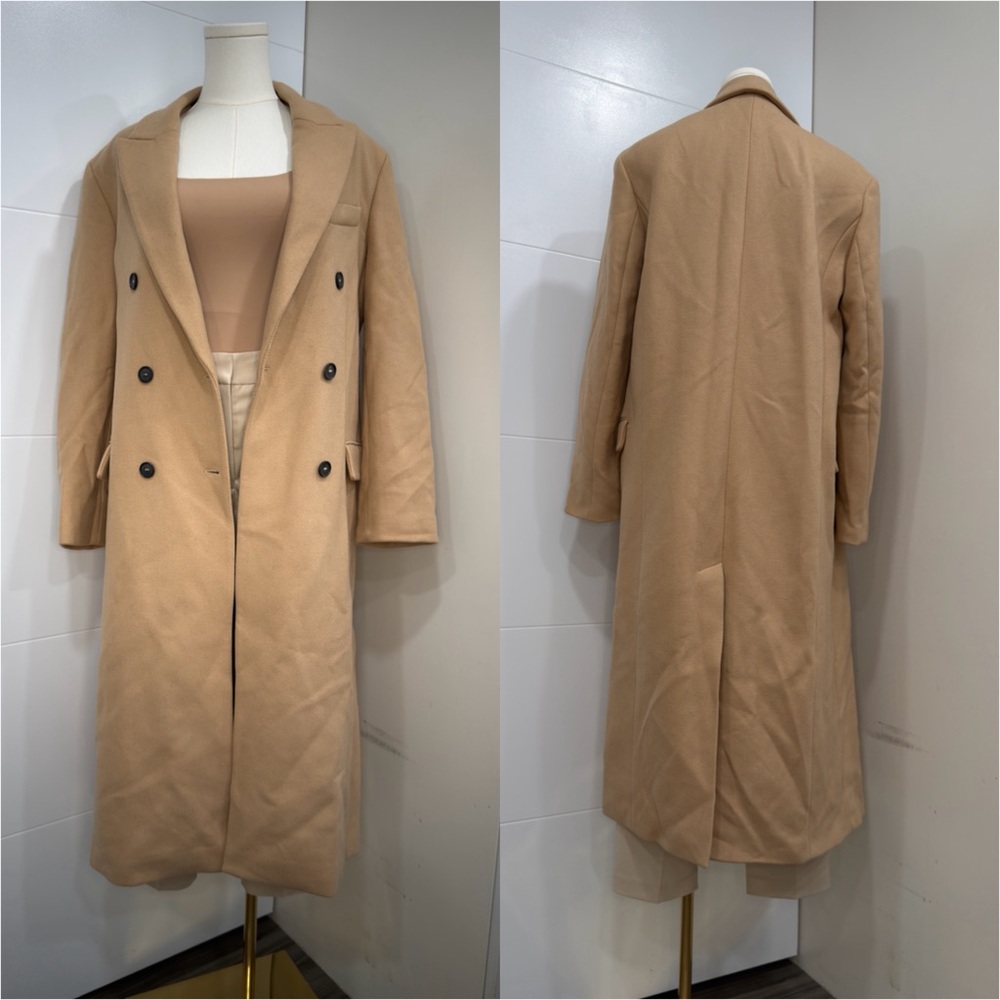 New ZARA Viscose Blazer Coat with Manteco Fabric